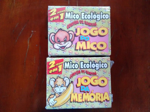 Jogo Da Memória E Mico Ecologico 2x1 - 32 Cartas - 30 Jogos